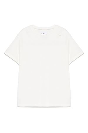 white cotton tshirt DOUUOD KIDS | DW8A41Z2868103